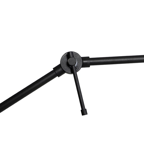 Detailaufnahme eines Gelenks an einer Leuchte mit Verstellschraube