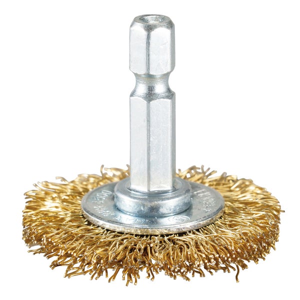 Drahtbürste mit Schaft für Bohrmaschine