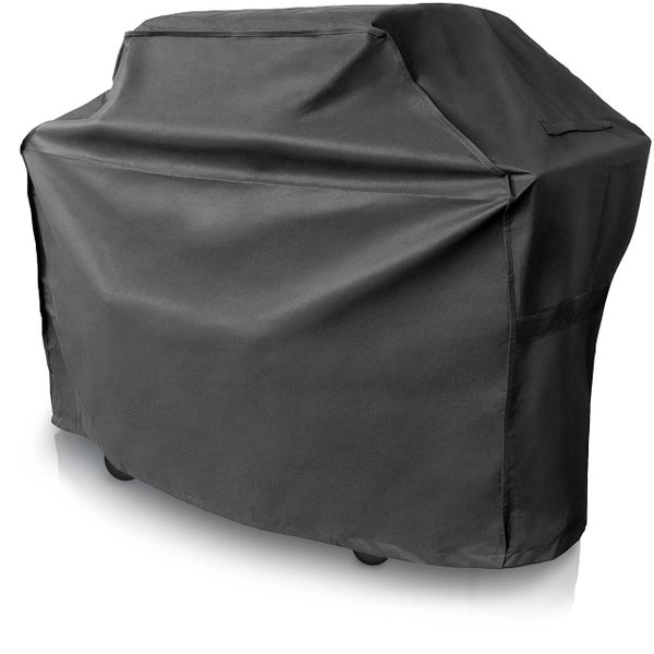 CoverUp! Grillabdeckung 145 x 61 x 115 cm – Premium Grill Abdeckhaube BBQ Cover witterungsbeständig – inkl. E-Book mit Rezepten - schwarz