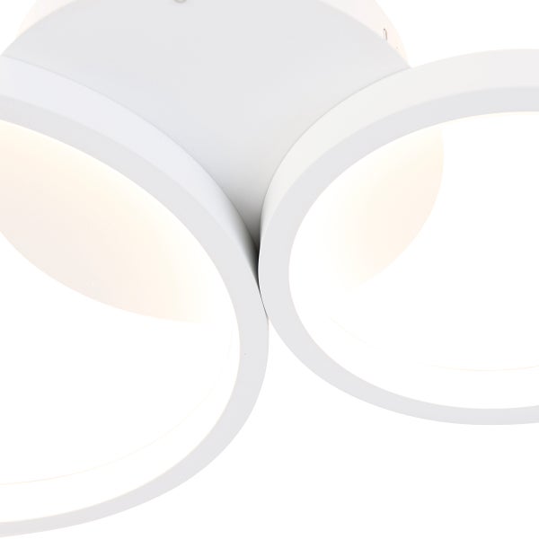 Weiße LED Deckenleuchte mit kreisförmigem Design