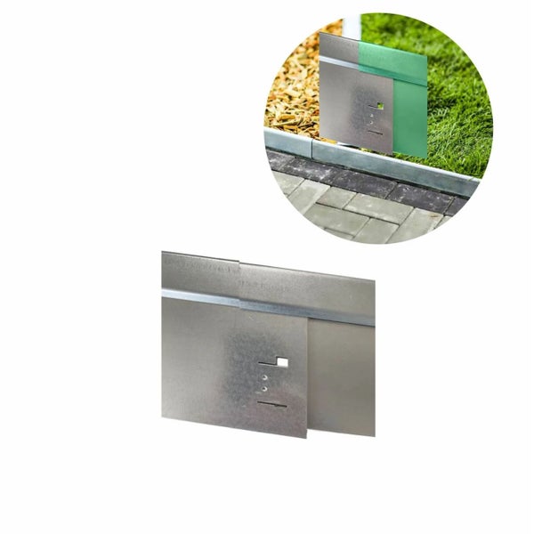 Metall Rasenkante aus verzinktem Stahl zur Gartenbegrenzung