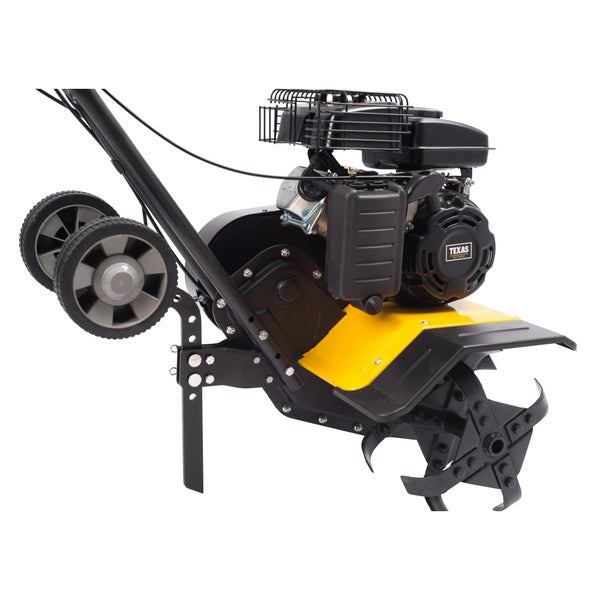 Benzin Gartenfräse Texas Lilli 365TG – 60 cm Arbeitsbreite, 78,5 cm³ Motor, Rückwärtsgang, Bodenhacke mit Pflug und Rädersatz