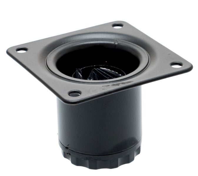 Verstellbarer Möbelfuß aus Metall mit Montageplatte