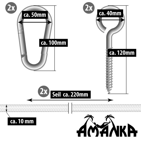 Metall Ösenplatte mit Schrauben für Befestigungen