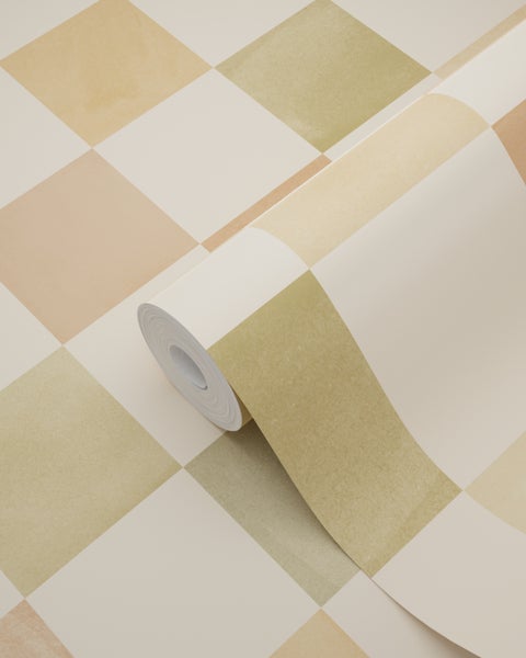 Tapetenrolle mit Rautenmuster