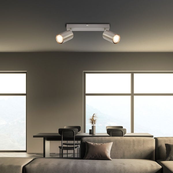 Deckenstrahler Deckenleuchte Deckenlampe Schlafzimmer Schwenkbar 2-flammig GU10