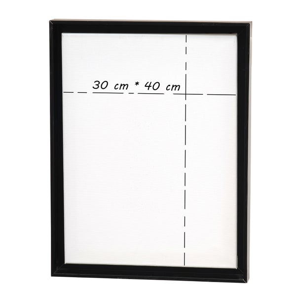 Schattenfugen Rahmen Black 2er Set 44x34 cm (LxB) für Leinwände auf Keilrahmen schwarz