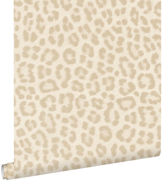 ESTAhome Tapete Leopardenmuster Beige - 50 x 900 cm - 139965