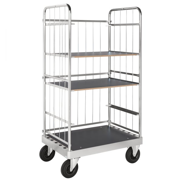 Rollwagen mit drei Regalböden