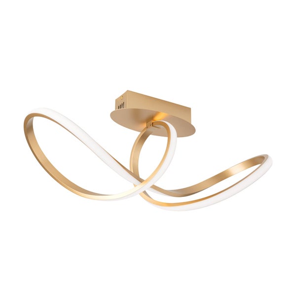 LED Deckenleuchte gold matt