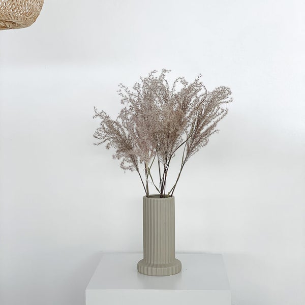 Reed Gras: Boho-Chic - ein Hauch von Natürlichkeit für deine Vase-  2 Wedel