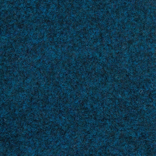 Teppichfliesen aus Nadelfilz selbstliegend Schatex Teppich Fliesen in 50x50 cm Nadelvlies Teppichboden als Fliesen blau für Büro und Messe