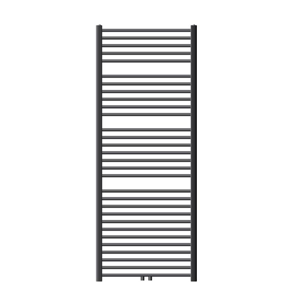 ECD Germany Badheizkörper 750 x 1800 mm Anthrazit gerade mit Mittelanschluss - Design Heizkörper Handtuchwärmer Handtuchtrockner Handtuchheizkörper Handtuchheizung Handtuchheizer Badezimmer Heizung