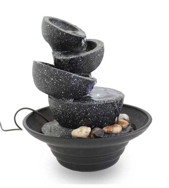 Zimmerbrunnen Tischbrunnen Dekobrunnen FoBowls mit LED 10869