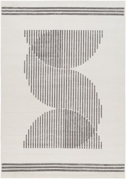 Moderner Skandinavischer Teppich Weiß/Grau 152x213 cm REILY
