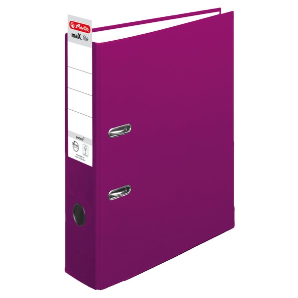 Herlitz Ordner maX.file protect A4 8cm brombeer