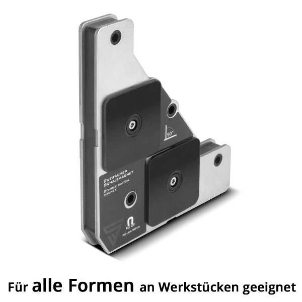 Doppelschaltmagnet für Werkstücke mit einem 90-Grad-Winkel
