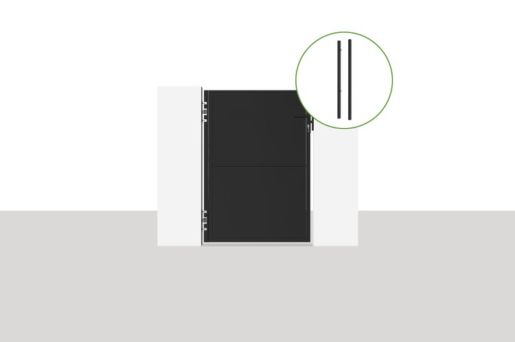 Gartentor mit zwei Pfosten