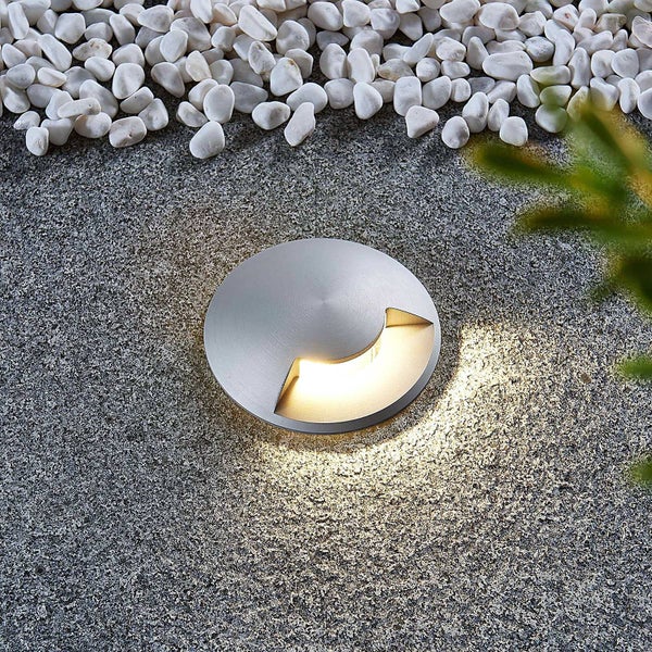 Lucande Bodeneinbauleuchten Milara (wasserdicht (Modern) in Alu aus Aluminium (1 flammig, GU10) - Bodeneinbauleuchte außen