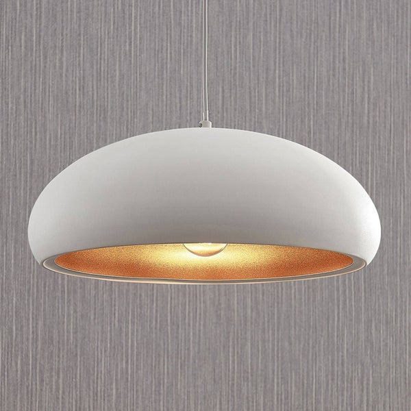 Lindby Deckenlampe Gerwina (Modern) in Weiß aus Metall (1 flammig, E27) - Deckenleuchte Lampe Wohnzimmerleuchte