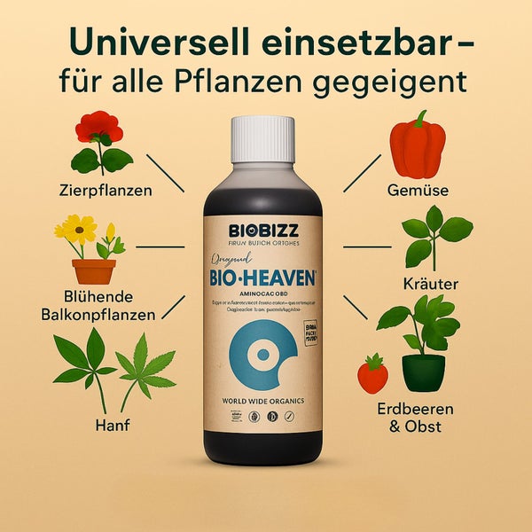 BioBizz Bio Heaven 500 ml – Organischer Wachstumsbooster für gesunde & starke Pflanzen