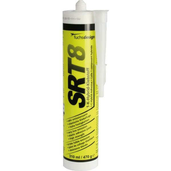 Kartusche Hybridkleber mit geringen Emissionen, elastischer Klebefuge und hoher Festigkeit