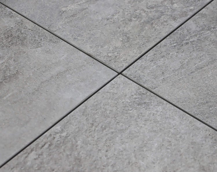 Wohnrausch Keramik Poolumrandung Beckenrandstein FUME, 60 x 30 x 3 cm, 1 Rundkante, grau-beige