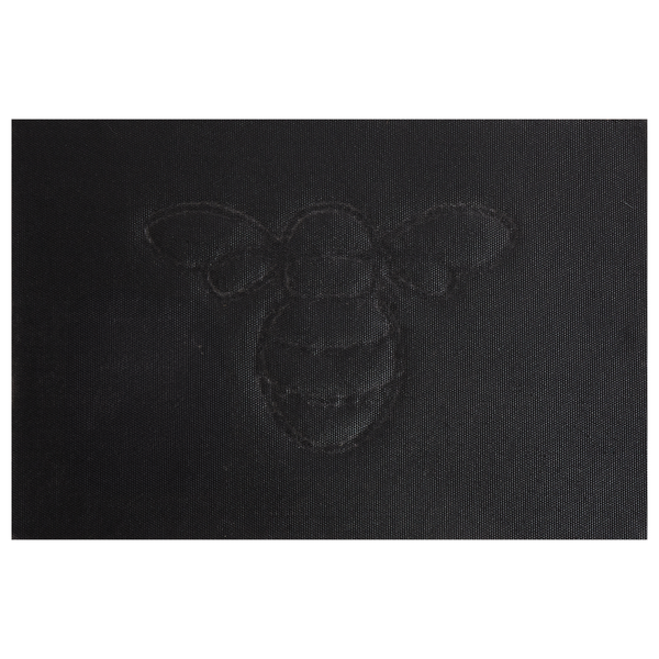 Fußmatte mit Bienen-Motiv und strukturierter Oberfläche.
