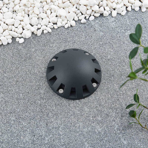 Lindby LED Außenleuchte Emiro (wasserdicht (Modern) in Schwarz aus Aluminium (1 flammig, ) - Außenstrahler außen Spot für Garten Terasse Balkon & Haus