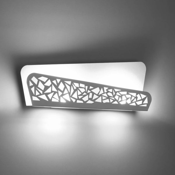 Euluna Wandleuchte, Wandlampe Innen Seraphine (Modern) in Weiß aus Metall (2 flammig G9) - Wandstrahler Wandbeleuchtung Schlafzimmer / Wohnzimmer Wohnzimmerleuchte