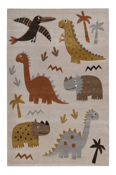 Kinderteppich Sand Beige meliert T-Rex & Friends Smart Kids 80x150 cm