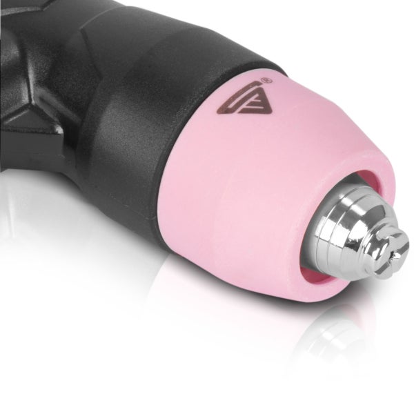 Plasmaschneider-Düse mit schwarzem Griff und pinkfarbener Düsenspitze