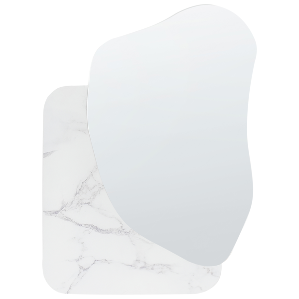 Wandspiegel ARVERT 60 cm 80 cm Weißer Marmor