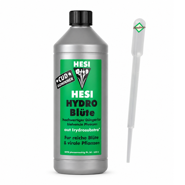 Hesi Hydro Bluete Pflanzendünger in Flasche mit Dosierpipette