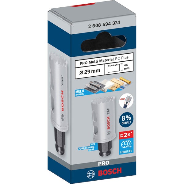 Bosch Lochsäge Multi Material mit 29 Millimeter Durchmesser in Verpackung