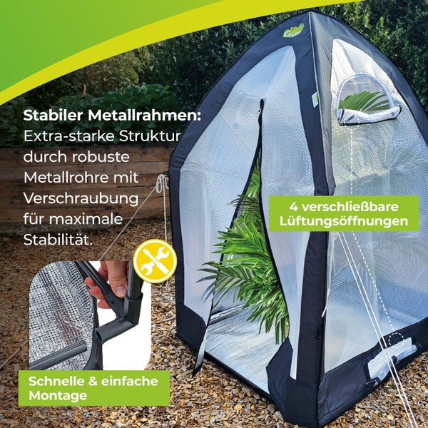Überwinterungszelt ICEDOME ThermoPLUS Deluxe L 120 x B 120 x H 183 cm