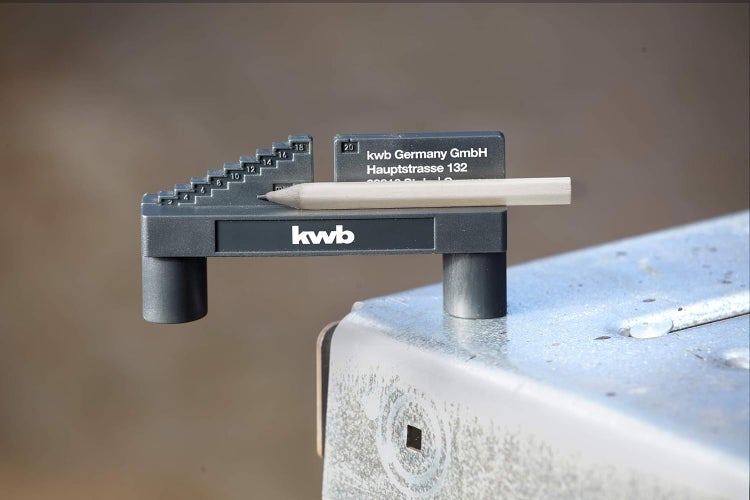 kwb Mittenfinder/Center-Finder zur Mittel-Punkt Ermittlung inkl. Bleistift und Magnet-Funktion