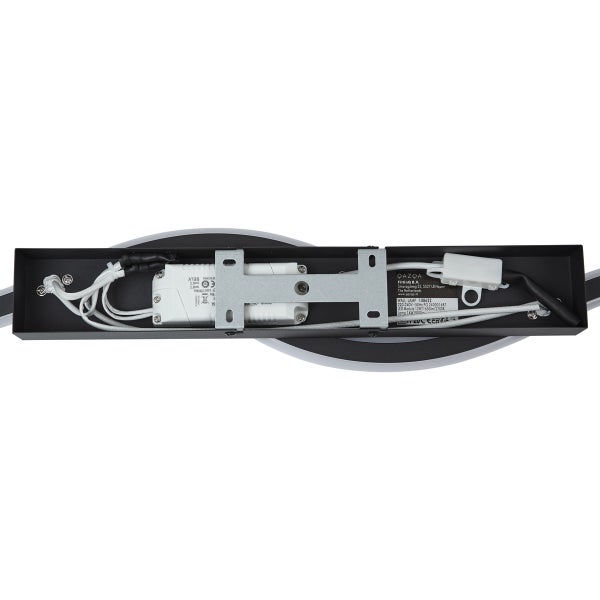 Innenansicht einer Wandleuchte mit elektronischen Komponenten