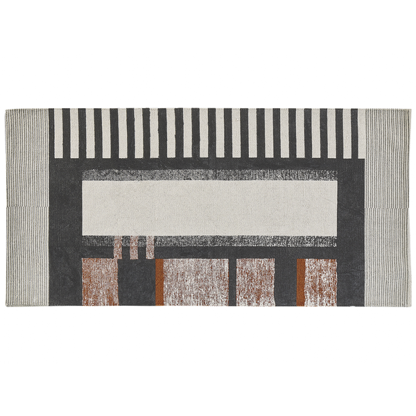 Teppich KAKINADA Bunt 80 x 150 cm Baumwolle