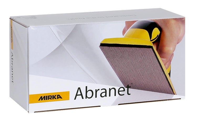 Mirka Abranet Netz-Schleifstreifen 80x230 mm Klett / Korn P180 / 50 Stk / zum Schleifen von Holz, Spachtel, Lack, Kunststoff / 5417505018