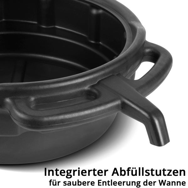 Ölauffangwanne mit integriertem Ausgießer
