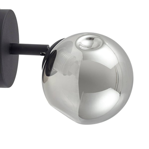Lindby Wandleuchte, Wandlampe Innen Valentina (Modern) in Schwarz aus Metall (1 flammig G9) - Wandstrahler Wandbeleuchtung Schlafzimmer / Wohnzimmer Wohnzimmerleuchte