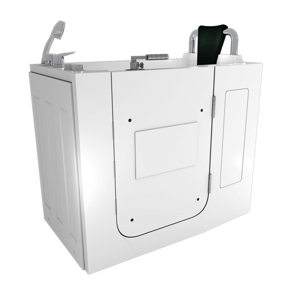 Sitzwanne Whirlpool Badewanne mit Tür S08WP-C-R 110x68cm