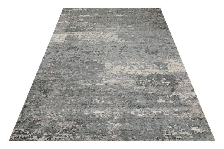 Esprit Kurzflor Teppich Grau aus Wolle Brookville 200x300 cm