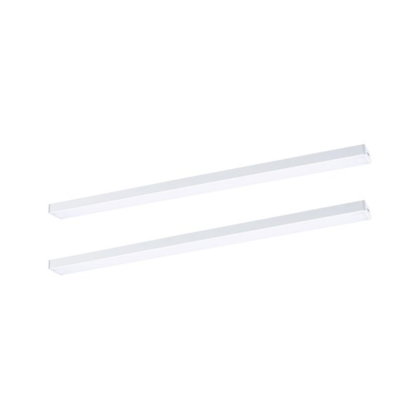LED Unterschrankleuchte Inline Erweiterungsset 3000K dimmbar 2x4W 350x26mm 2x350lm 24V Weiß matt