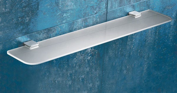 60 cm Kristall-Ablage, Halter aus Messing | Greta