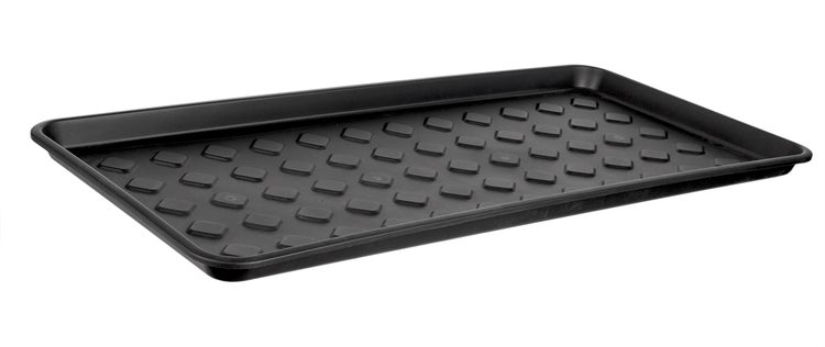 BigDean Schuhabtropfschale Schuhablage groß - Abtropfschale für Schuhe - 71,5 x 34,5 x 3 cm - Schuhmatte mit erhöhtem Rand - Schuh-Abtropfschale für Regen, Herbst & Winter - Made in EU