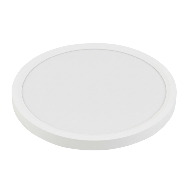 Rundes LED-Panel in Weiß für die Decken- oder Wandmontage.