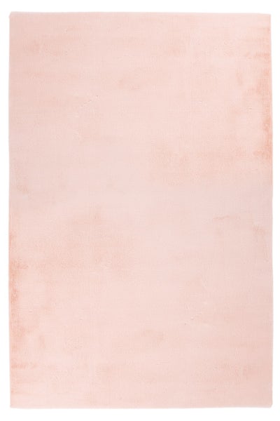 Kurzflor Teppich Saffron Puderrosa Uni, Modern 160 x 230 cm