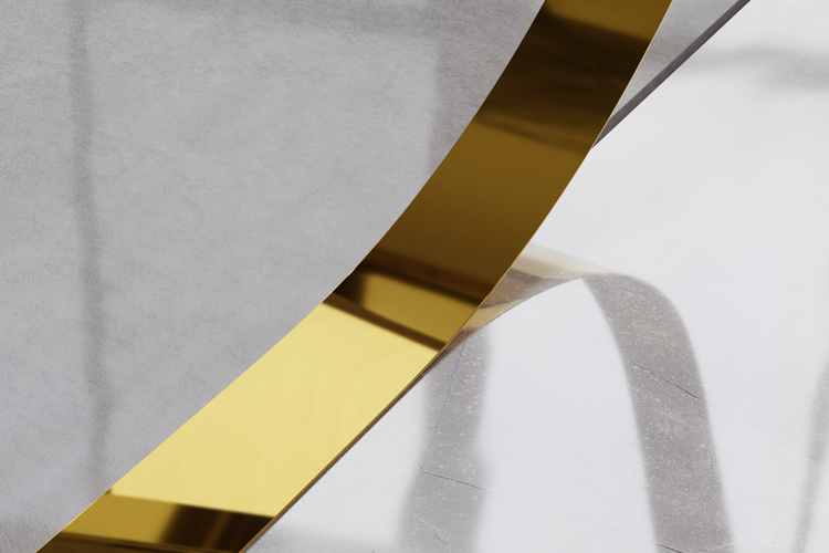 Dekorplatte mit Metalleffekt